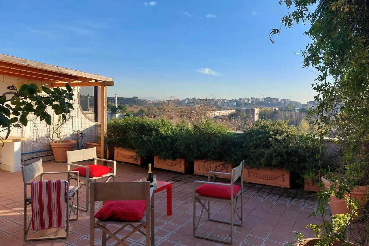 公寓 罗马Beautiful Loft In Ponte Milvio With Terrace公寓