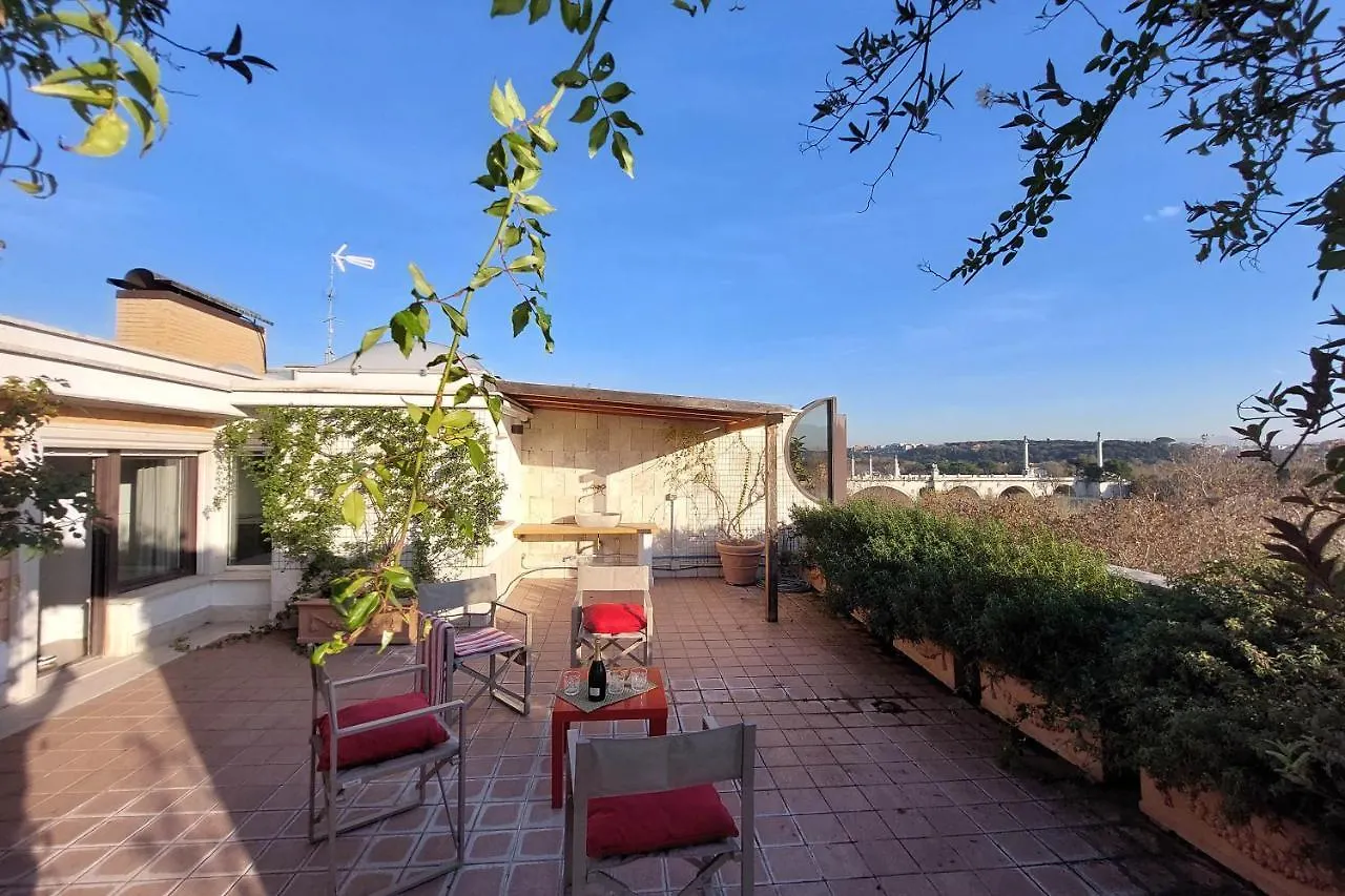 公寓 罗马Beautiful Loft In Ponte Milvio With Terrace公寓 意大利