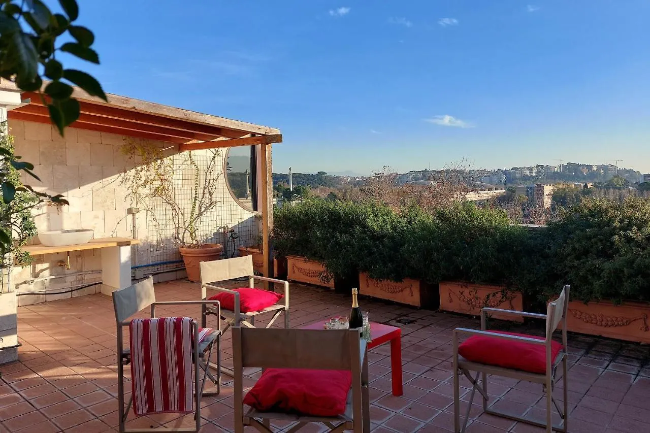 罗马Beautiful Loft In Ponte Milvio With Terrace公寓 意大利